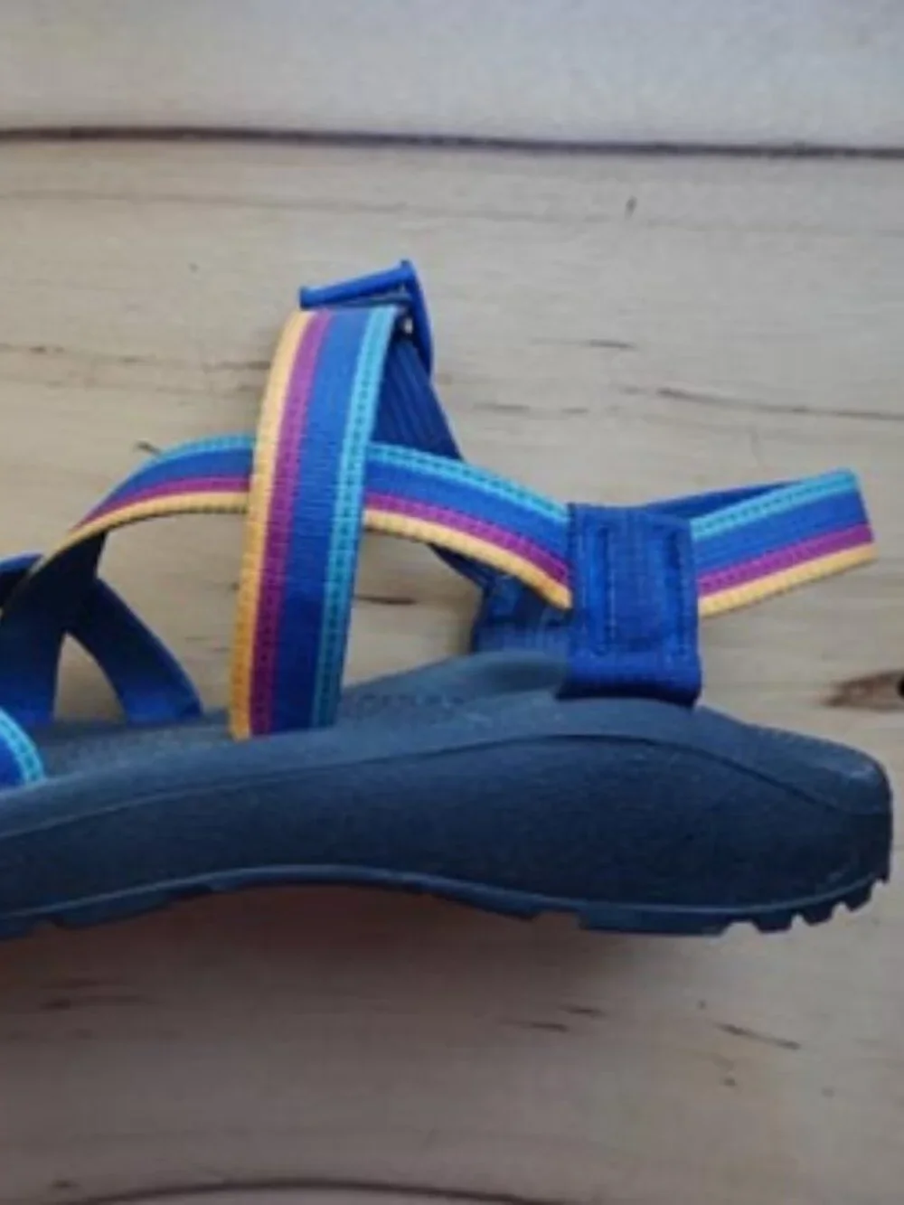 CHACO Z Cloud Multi Color Sandals GUC Size 10 - Picture 3 of 4